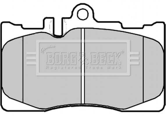 BORG & BECK Комплект тормозных колодок, дисковый тормоз BBP2230